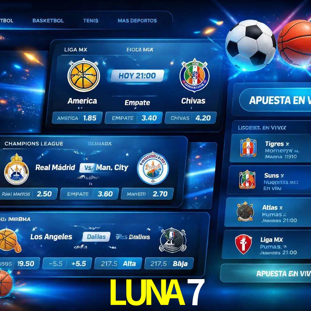 Mercados de apuestas deportivas LUNA7 para jugadores en México